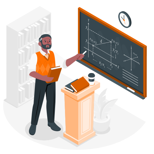 Instructeur donnant un cours